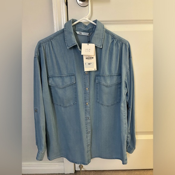 Zara chambray shirt - Picture 1 of 2